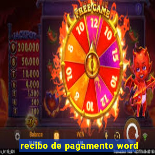 recibo de pagamento word